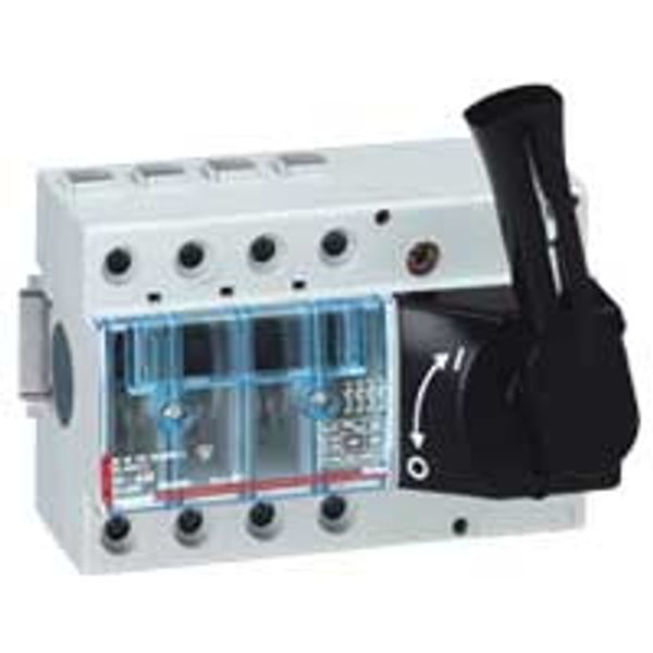 Isolating switch Vistop - 63 A - 4P - front handle, black - 7 modules image 1