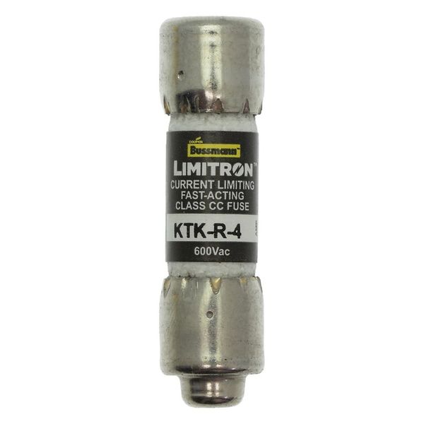 Fuse-link, LV, 4 A, AC 600 V, 10 x 38 mm, CC, UL, fast acting, rejection-type image 5