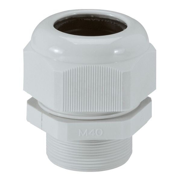 Cable gland plastic - IP 55 - ISO 40 - clamping capacity 22-32 mm - RAL 7035 image 2