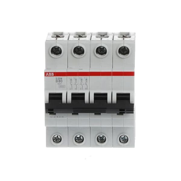 S204-B80 Miniature Circuit Breaker - 4P - B - 80 A image 4