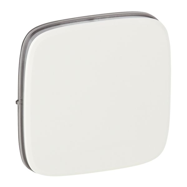 Cover plate Valena Allure - one/two-way switch or push-button - white image 1