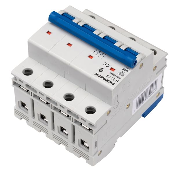 Miniature Circuit Breaker (MCB) AMPARO 6kA, B 32A, 4-pole image 6