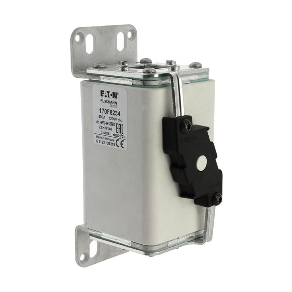 Fuse-link, high speed, 400 A, DC 1200 V, size 2, 65 x 90 x 165 mm, aR, IEC, with indicator image 16