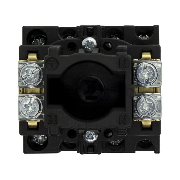 Main switch, T0, 20 A, flush mounting, 4 contact unit(s), 8-pole, STOP function, With black rotary handle and locking ring, Lockable in the 0 (Off) po image 25