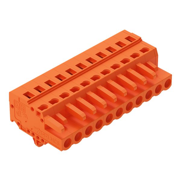 1-conductor female connector CAGE CLAMP® 2.5 mm² orange image 1