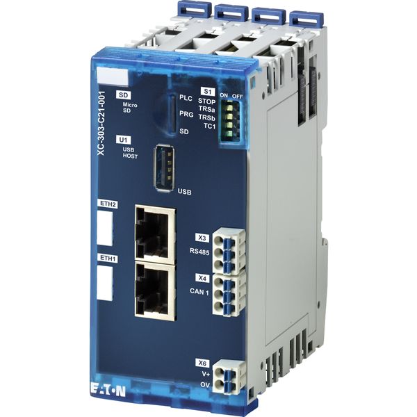 XC303 modular PLC, small PLC, programmable CODESYS 3, SD Slot, USB, 2x Ethernet, CAN, RS485 image 5