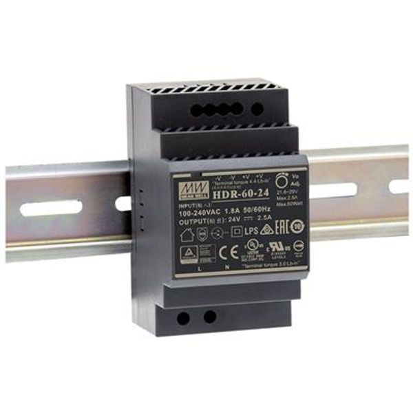 Pulse power supply 5V 6.5A mounting on DIN rail image 1