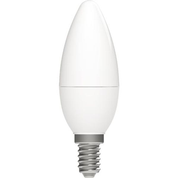 LED SMD Bulb - Candle C35 E14 5.5W 470lm CCT 2700—2200K Opal 220°  - Dimmable image 1