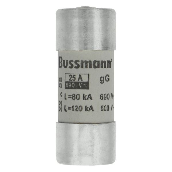 Fuse-link, LV, 25 A, AC 690 V, 22 x 58 mm, gL/gG, IEC, with striker image 7