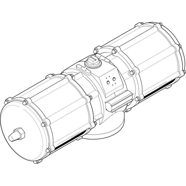 DAPS-8000-090-R-F25 Quarter turn actuator image 1