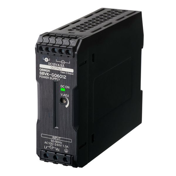 Book type power supply, Pro, 60 W, 12 VDC, 4.5A, DIN rail mounting image 3