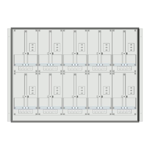Meter box insert 2-rows, 10 meter boards / 17 Modul heights image 1
