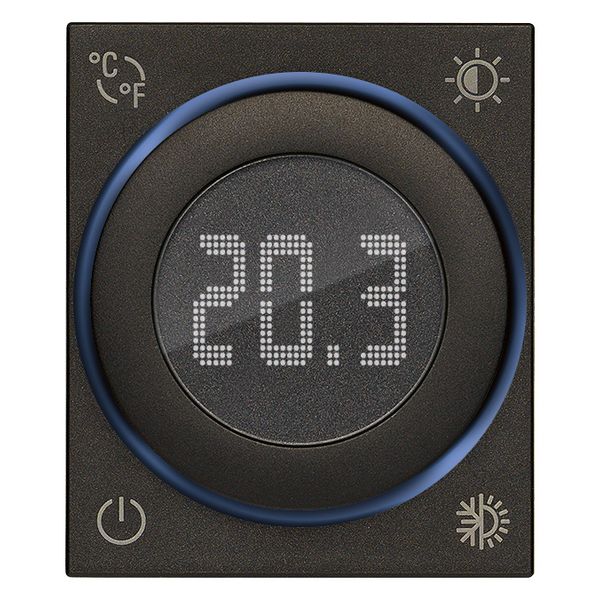 IoT dial thermostat 2M black image 1