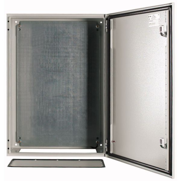 Wall enclosure with mounting plate, HxWxD=700x500x250mm image 1