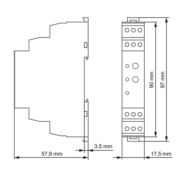 Timer singlefunction ON-delay AMPARO,24VAC/DC, 230VAC,1CO,5A image 7