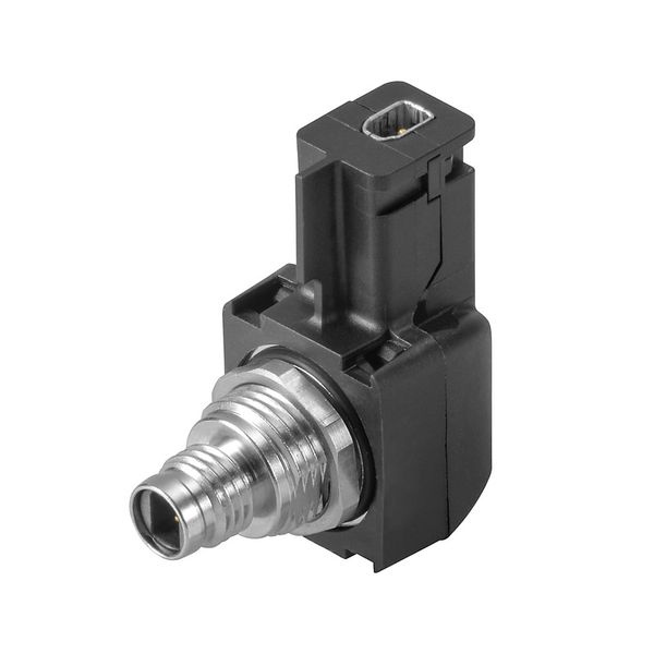 SPE plug adapter, SPE socket acc. to IEC 63171-2, M8 socket male conta image 1