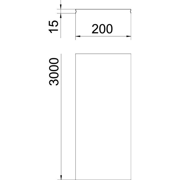 DGRR 200 A2 Cover snapable for mesh cable tray 200x3000 image 2