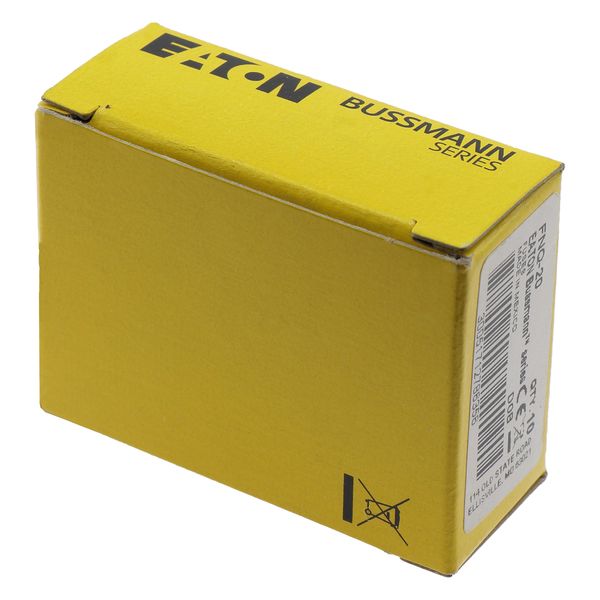 Fuse-link, LV, 20 A, AC 500 V, 10 x 38 mm, 13⁄32 x 1-1⁄2 inch, supplemental, UL, time-delay image 8