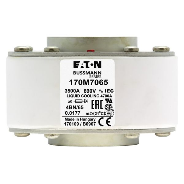 Fuse-link, high speed, 2200 A, AC 1000 V, size 4, 120 x 105 x 80 mm, aR, IEC, single indicator image 2