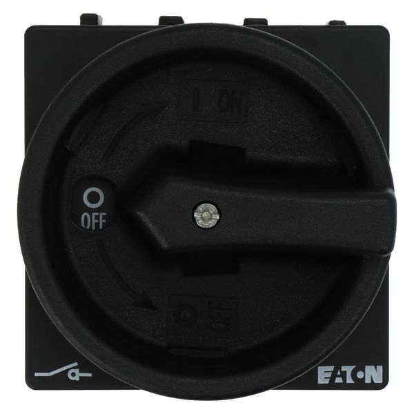 Main switch, P1, 40 A, flush mounting, 3 pole, STOP function, With black rotary handle and locking ring, Lockable in the 0 (Off) position image 18