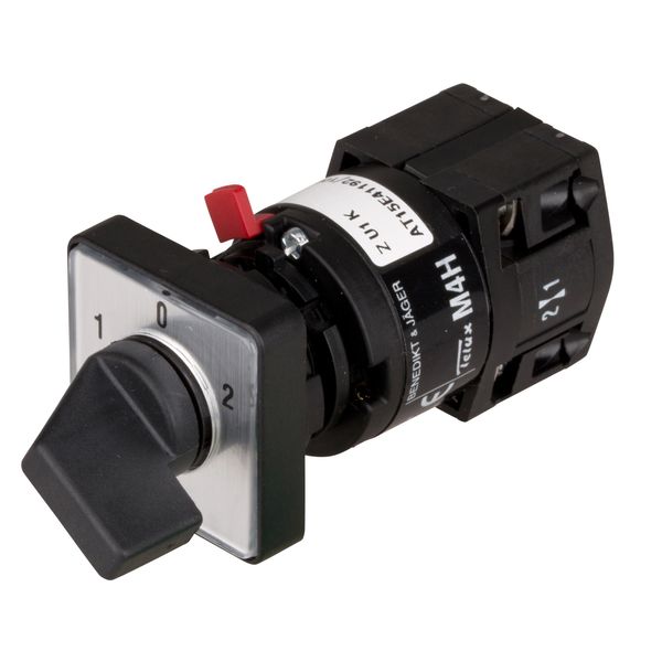 Changeover switch w. 0 Pos., 1P, 10A, central mount. 22,5mm image 5