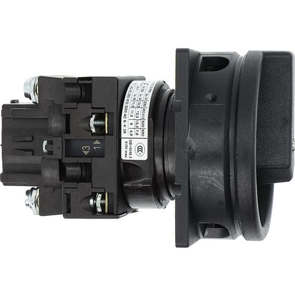 Main switch, T0, 20 A, flush mounting, 1 contact unit(s), 2 pole, STOP function, With black rotary handle and locking ring, Lockable in the 0 (Off) po image 9
