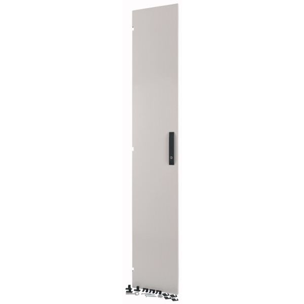 Cable connection area door, ventilated, for HxW = 2000 x 350 mm, IP55, grey image 1