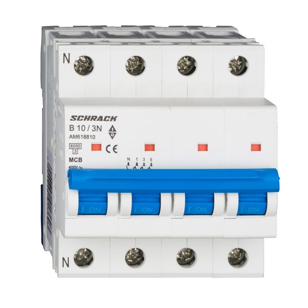 Miniature Circuit Breaker (MCB) AMPARO 6kA, B 10A, 3+N image 6