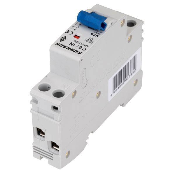 Miniature Circuit Breaker (MCB) AMPARO 6kA, C 6A, 1+N, 1MW image 3