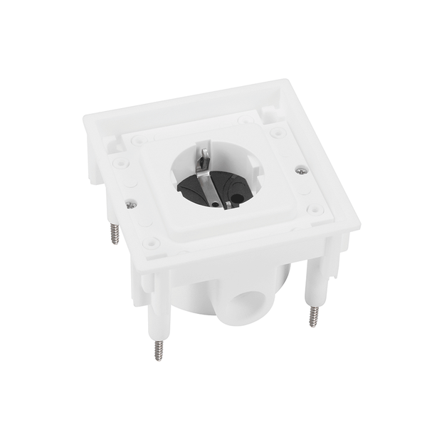 Flush mounted SCHUKO built-in socket outlet, white image 1