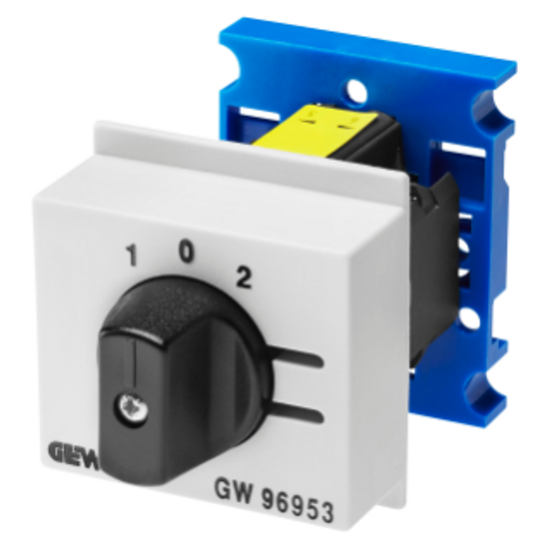 LINE SWITCH - 3 POSITIONS WITH 0 RETURN POSITION 16A 690V - 3 MODULES image 1