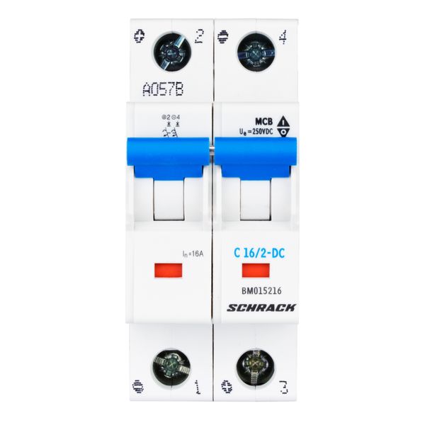 Miniature Circuit Breaker (MCB) DC-C16/2, 10kA image 4