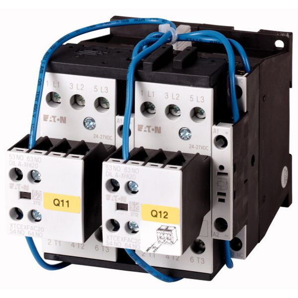 Reversing contactor combination, 380 V 400 V: 15 kW, 110 V 50 Hz, 120 V 60 Hz, AC operation image 1