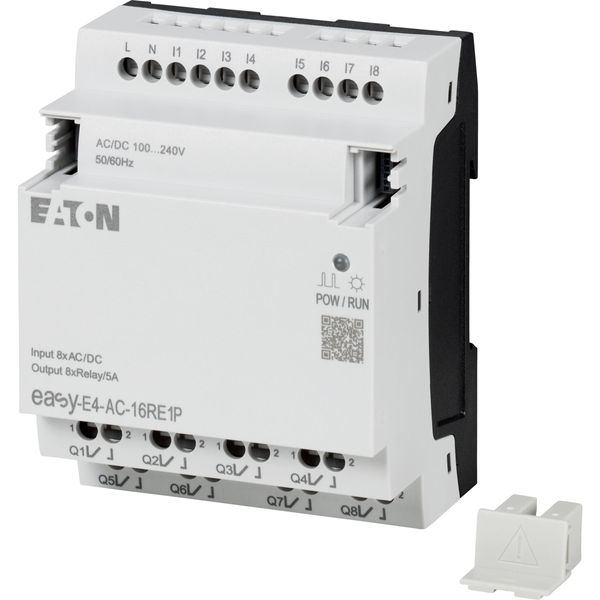 I/O expansion, For use with easyE4, 100 - 240 V AC, 110 - 220 V DC (cULus: 100-110 V DC), Inputs/Outputs expansion (number) digital: 8, Push-In image 13