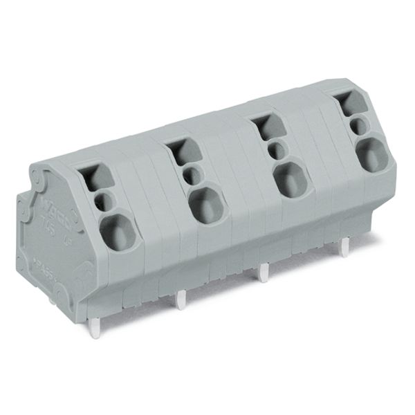 PCB terminal block 4 mm² Pin spacing 12.5 mm gray image 5
