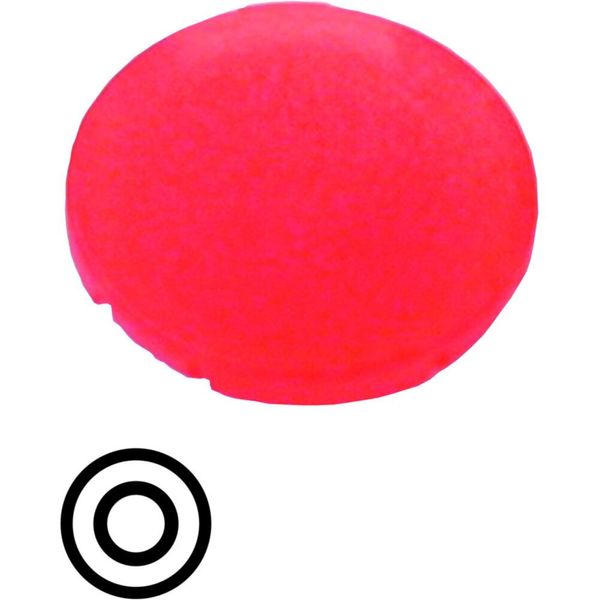 Button lens, flat red image 3