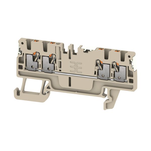 Feed-through terminal block, PUSH IN, 1.5 mm², 500 V, 17.5 A, Number o image 1