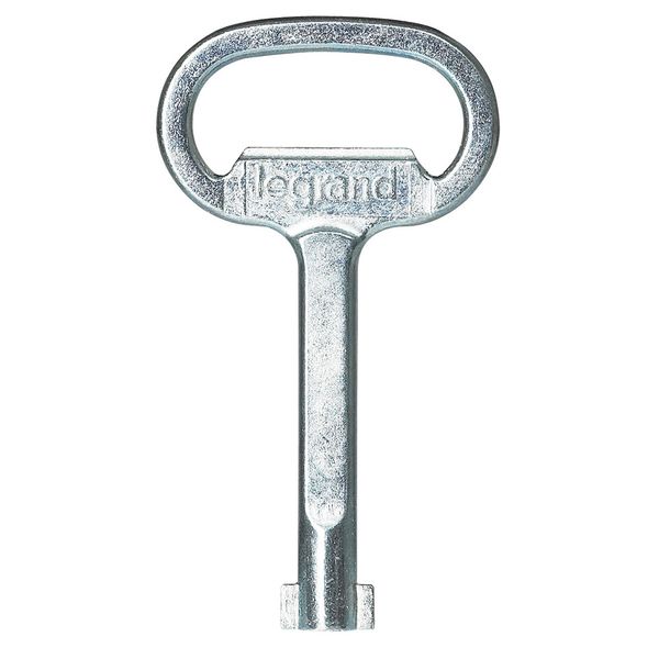 Key for rebate lock - double bar - metal image 1