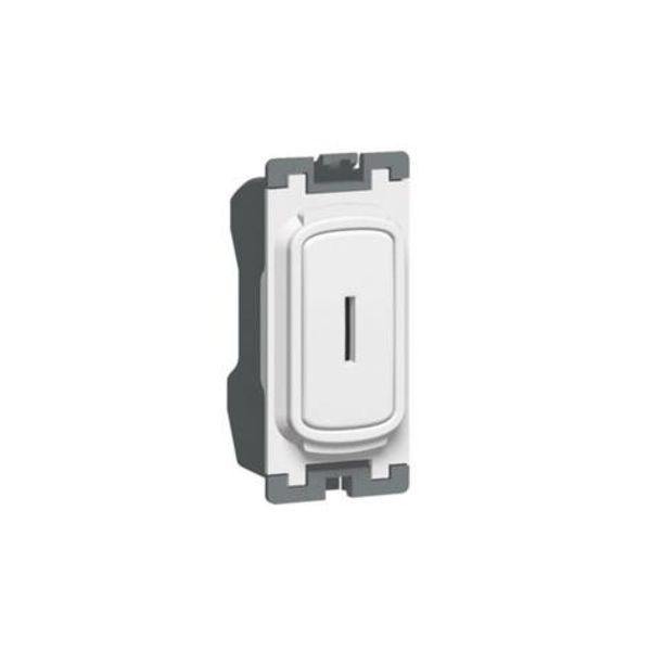 Synergy™ - Key switch Grid module - 2way retractive centre off - 20AX - 250V~-White image 1