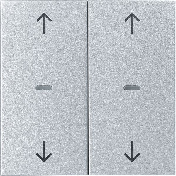 Cover arrow f. 2gang f. push-button m, clearlenses, S.1/B.3/B.7, al.,  image 1
