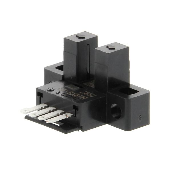 Photo micro sensor, slot type, L-shaped, L-ON/D-ON selectable, PNP, co image 1