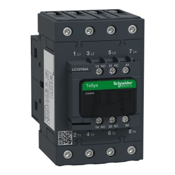 TeSys Deca contactor - 4P(4 NO) - AC-1 - = 440 V 80 A - 48 V AC 50/60 Hz coil image 4