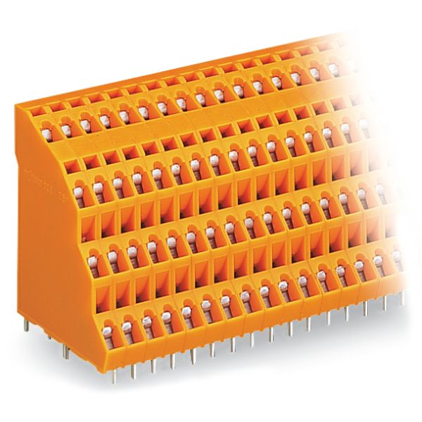 Quadruple-deck PCB terminal block 2.5 mm² Pin spacing 5.08 mm orange image 6