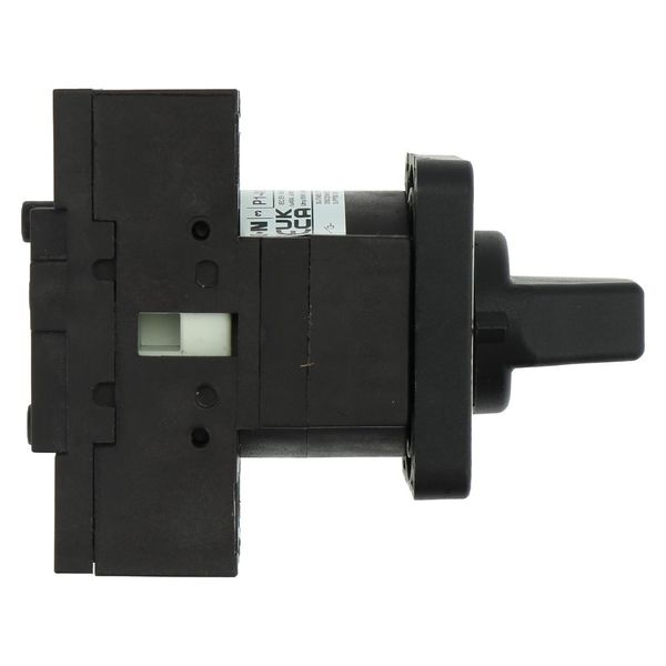 On-Off switch, P1, 40 A, flush mounting, 3 pole, with black thumb grip and front plate image 12