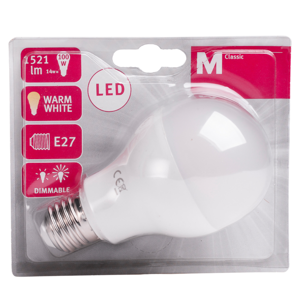 LED Bulb E27 14W A67 2700K 1521lm DIMM FR image 1