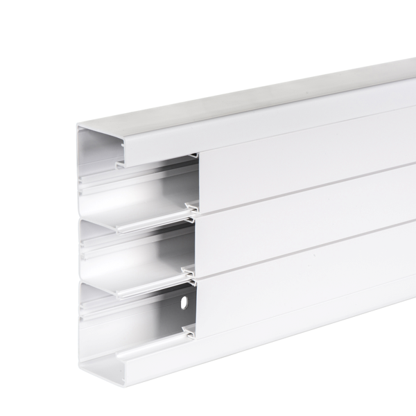 OptiLine 45 - installation trunking - 185x55 mm - PVC - polar white - 2000 mm image 4