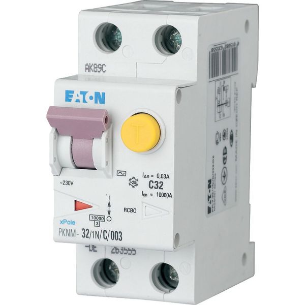 RCD/MCB combination, 32 A, 30 mA, MCB trip characteristic: B, 1p+N, RCD trip characteristic: A image 13