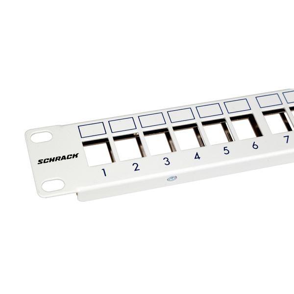 Patchpanel 19" empty for 24 modules (SFA)(SFB), 1U, RAL7035 image 3