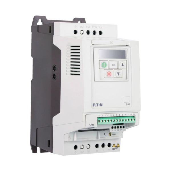 Variable frequency drive, 500 V AC, 3-phase, 2.1 A, 0.75 kW, IP20/NEMA 0, 7-digital display assembly (coated board) image 7