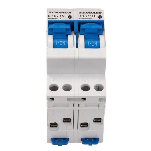 Miniature Circuit Breaker (MCB) AMPARO 6kA, B 16A, 2P+2N image 1